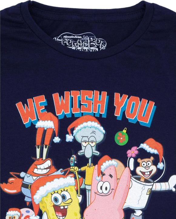 Produktbild Spongebob Squarepants Krabby Christmas TShirt (128)