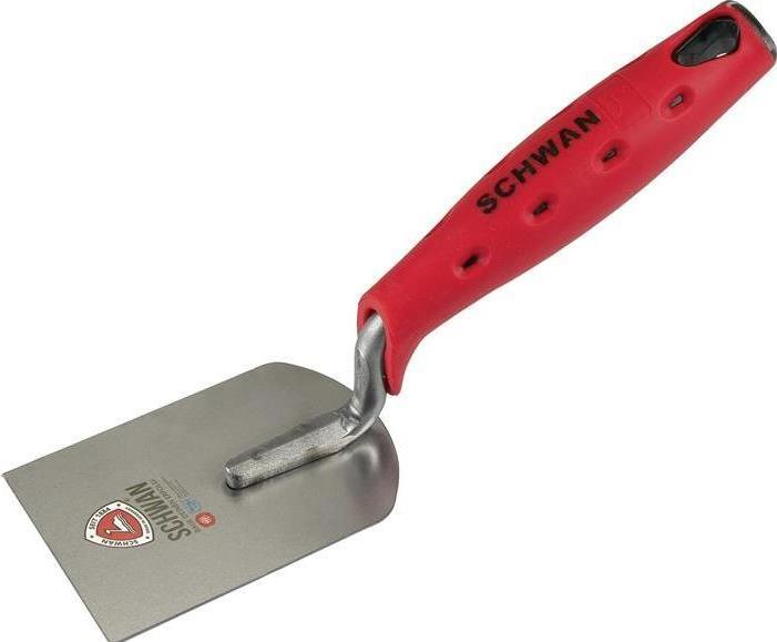 Actual product image Schwan Plasterer's trowel width 100 mm hardened w. wooden handle steel (10 cm)