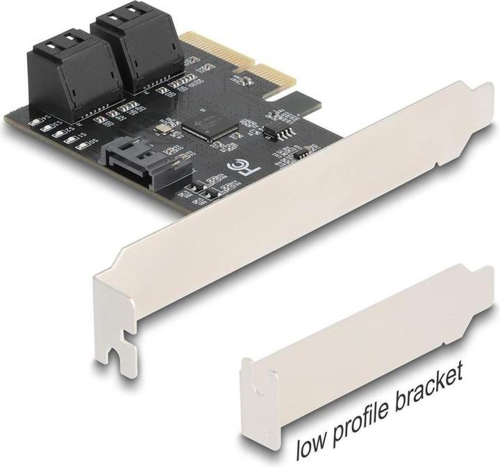 Delock PCI Express x4 Karte zu 5 Port SATA Kontroller - Low Profile Formfaktor