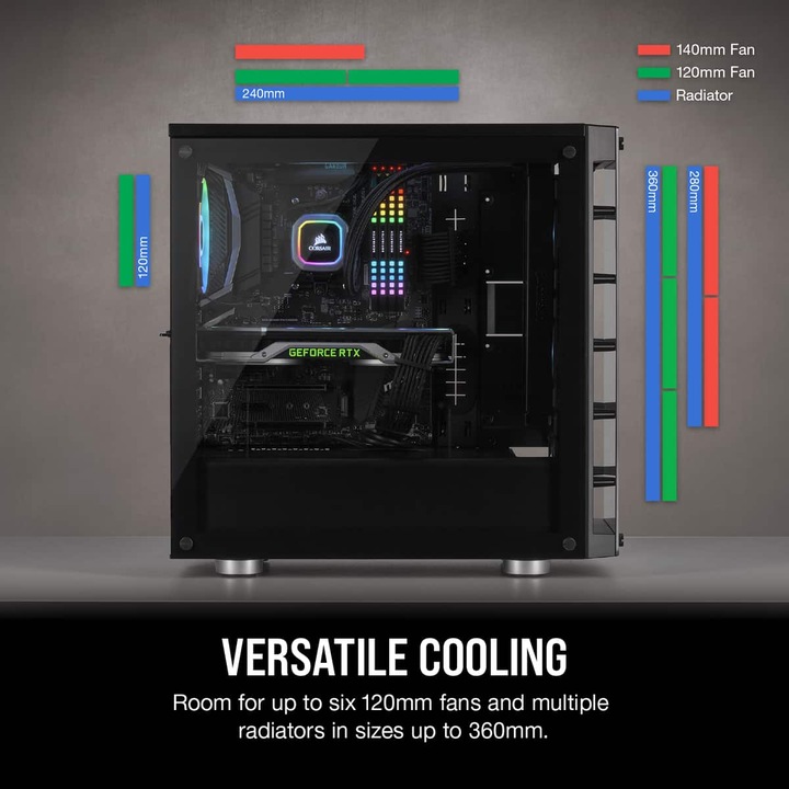 Produktbild Corsair iCUE 465X RGB (ATX, mATX, Mini-ITX)