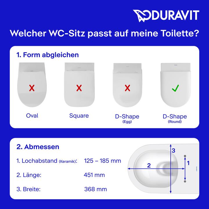 Actual product image Duravit Universal WC seat WC seat range