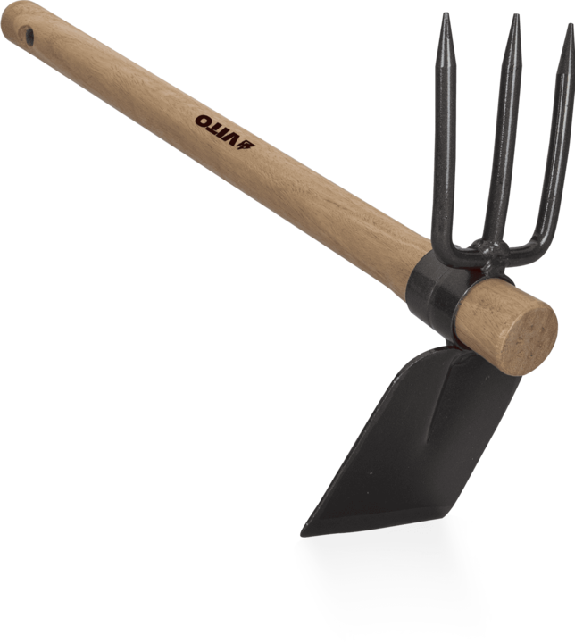 VITO 3-Prong Double Hoe With Handle