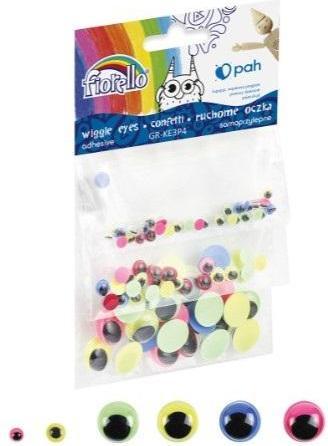 Produktbild Fiorello Farbige selbstklebende Augen 80 Stk. (Künstliche Wimpern)