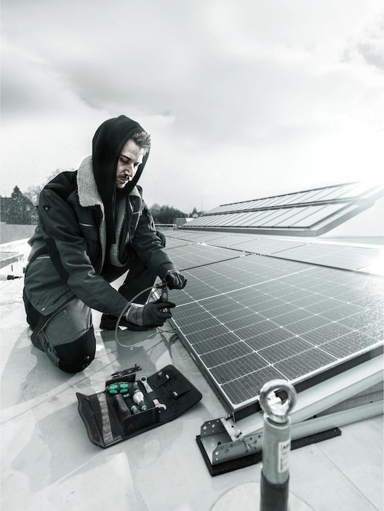 Actual product image Wera 9524 photovoltaic mounting tool set 1
