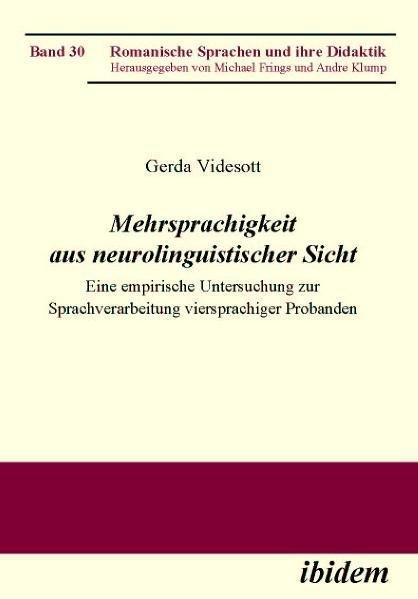 Produktbild Mehrsprachigkeit aus neurolinguistischer Sicht (Deutsch, Englisch, Gerda Videsott, 2011)