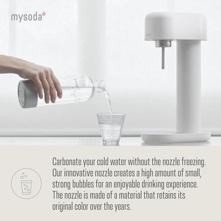Immagine prodotto Mysoda Incl. 1 fiaschetta premium a chiusura rapida - Alluminio - Hvid/sølvfarvet