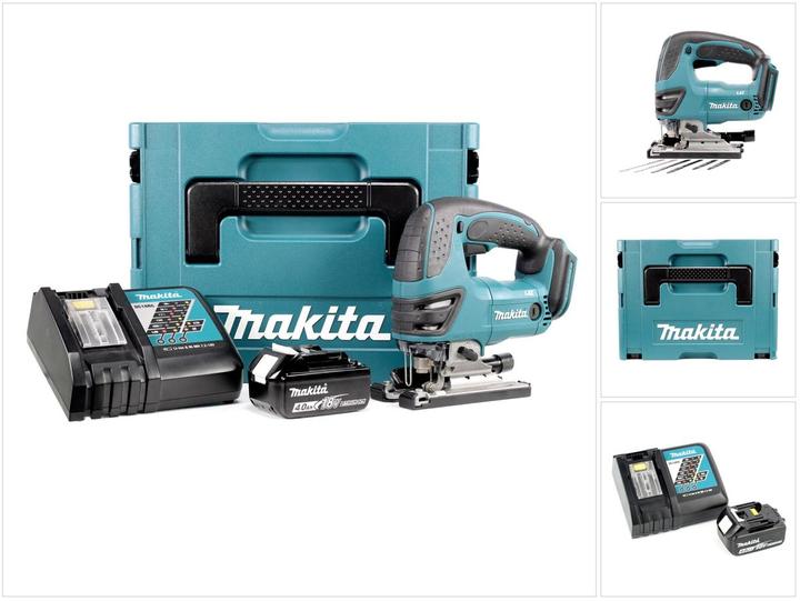 Produktbild Makita DJV 180 RM1J Akku Stichsäge 18V + 1x Akku 4,0Ah + Ladegerät + Makpac