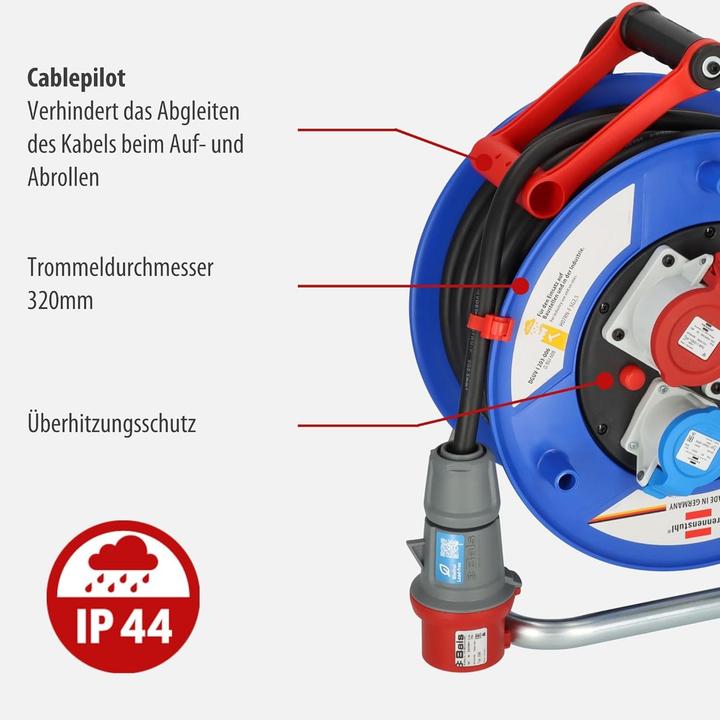 Produktbild Brennenstuhl Kabeltrommel CEE 320 30m H07RN-F5G2.5 (30 m, 2.50 mm²)