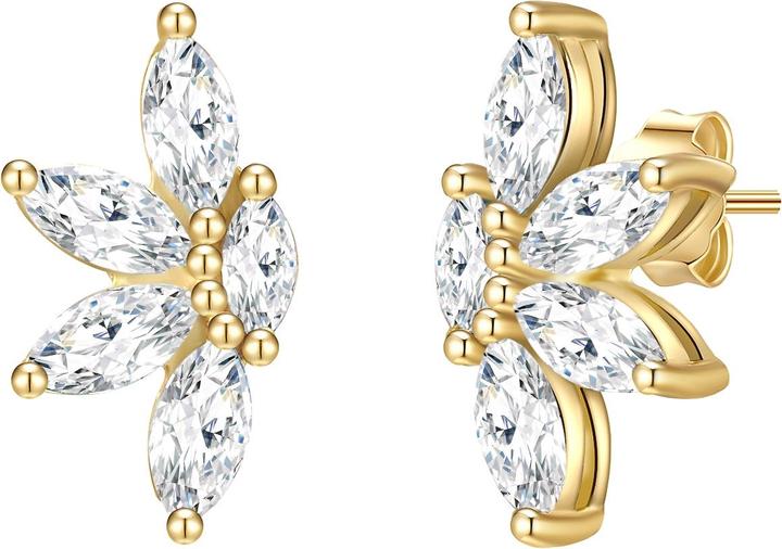 Actual product image Glanzstücke München Ladies Sterling Silver Cubic Zirconia Yellow Gold - 28439 (Sterling Silver)
