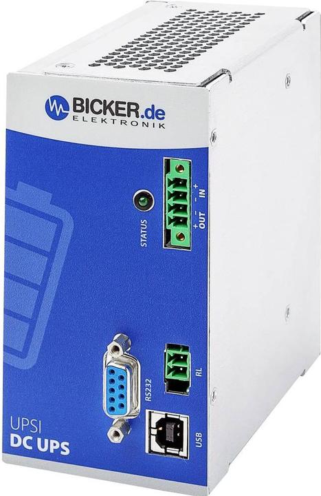 Actual product image Bicker Elektronik UPSI-1208DP2 Industrial UPS system (DIN Rail) (96 W)