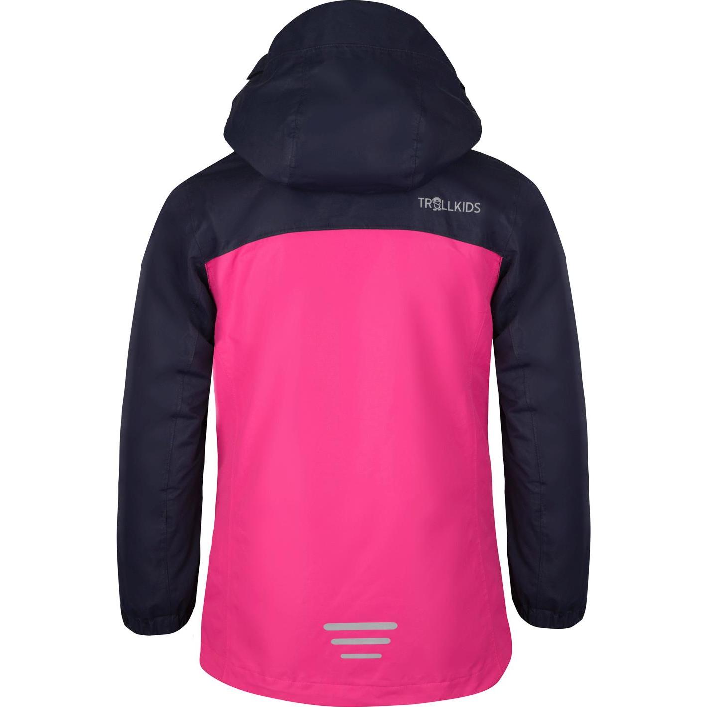 Thumbnail - Trollkids, Mädchen, Jacke, Girl's Bryggen 3in1 Jacket (128), Blau, Rosa, 128