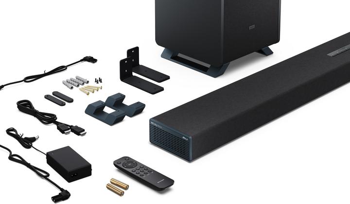 Productafbeelding Sharp Speakers HT-SBW55121(BK) Q 5.1.2 Dolby Atmos/ DTS:X Soundbar with Wireless Subwoofer, Black | (212 W, 5.1.2 Kanaal)
