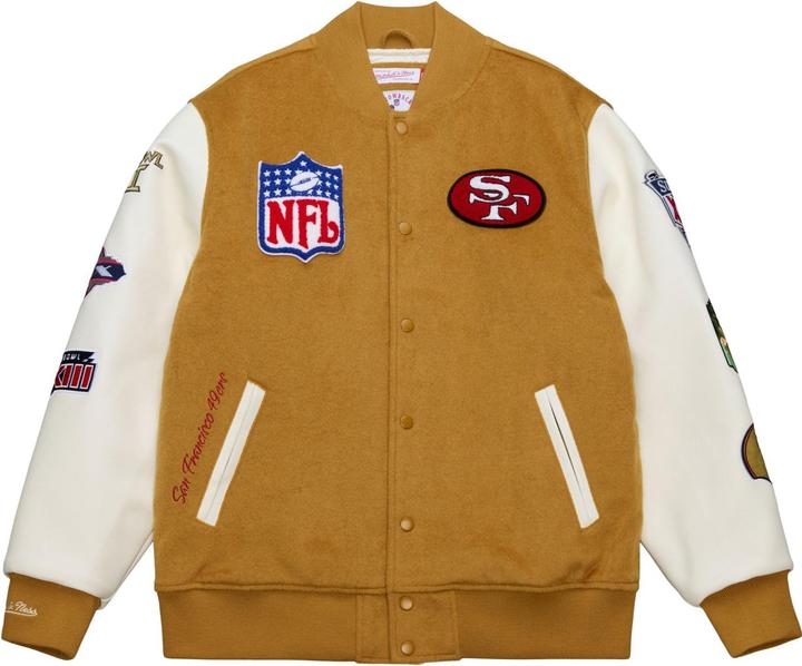 Actual product image Mitchell & Ness Varsity Jacke DUSTED San Francisco 49ers - M (M)