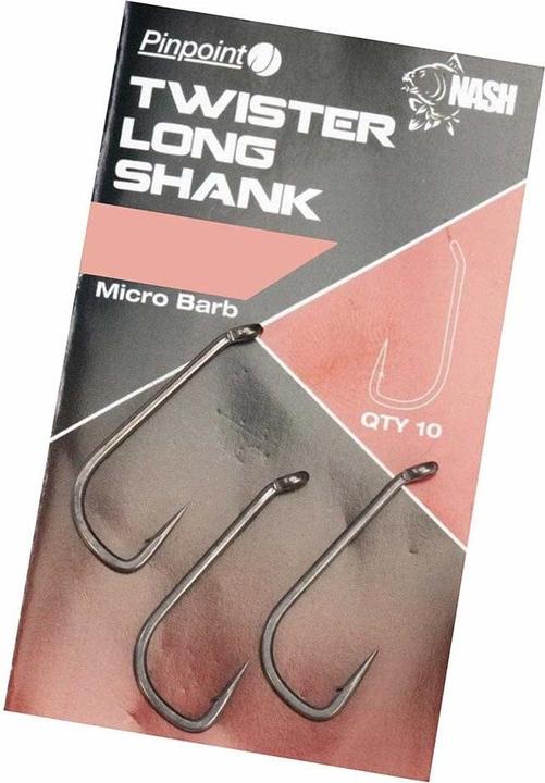 Actual product image Nashi hook pinpoint twister long shank size 7 without swivel