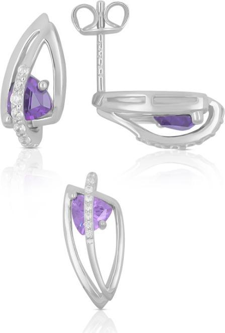 Immagine prodotto Muau Parure di bijouterie en argent zircone 925 (Argento 925)