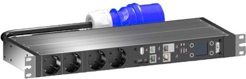 Actual product image Rittal 7979503 metered plus 16A/1P CEE 4xCEE7/3 Schuko PDU Basic Power Distribution
