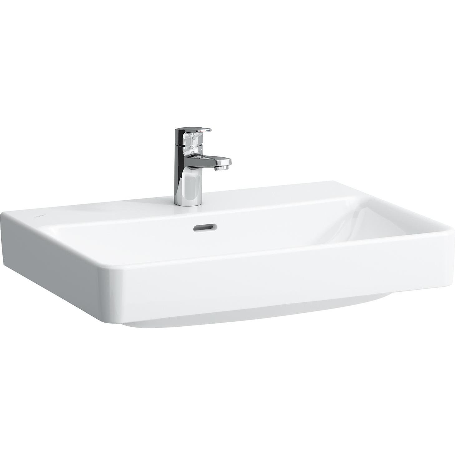 Laufen, Waschbecken, Waschtisch PRO S 650x465mm m Überlauf ohne Hahnloch weiss (465 mm, 650 mm)