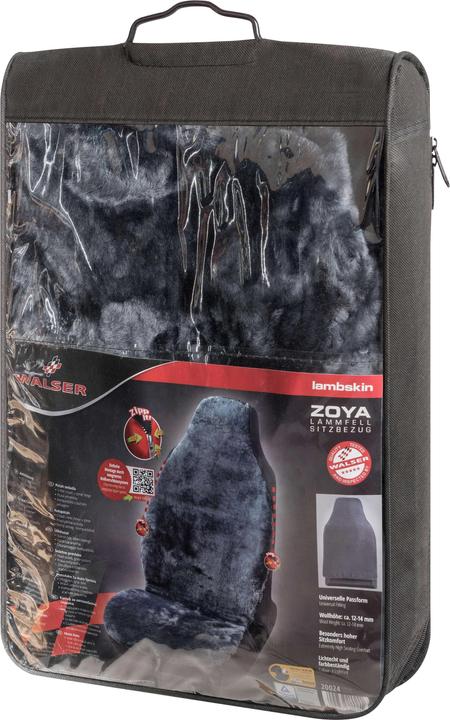 Actual product image Walser Car seat cover lambskin lambskin cover Zoya car seat cover lambskin anthracite
