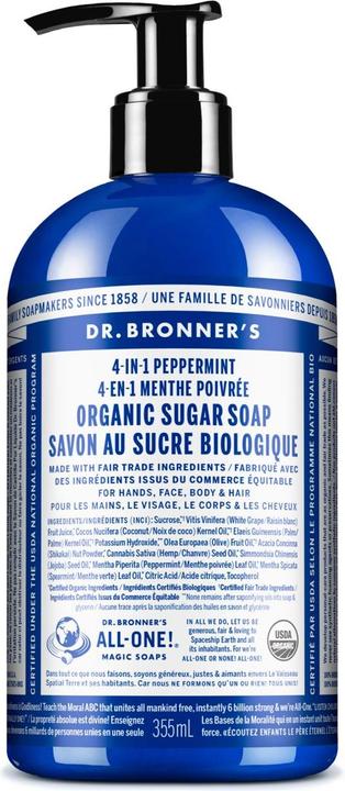 Produktbild Dr. Bronner's Sugar Soap (Flüssigseife, 355 ml)