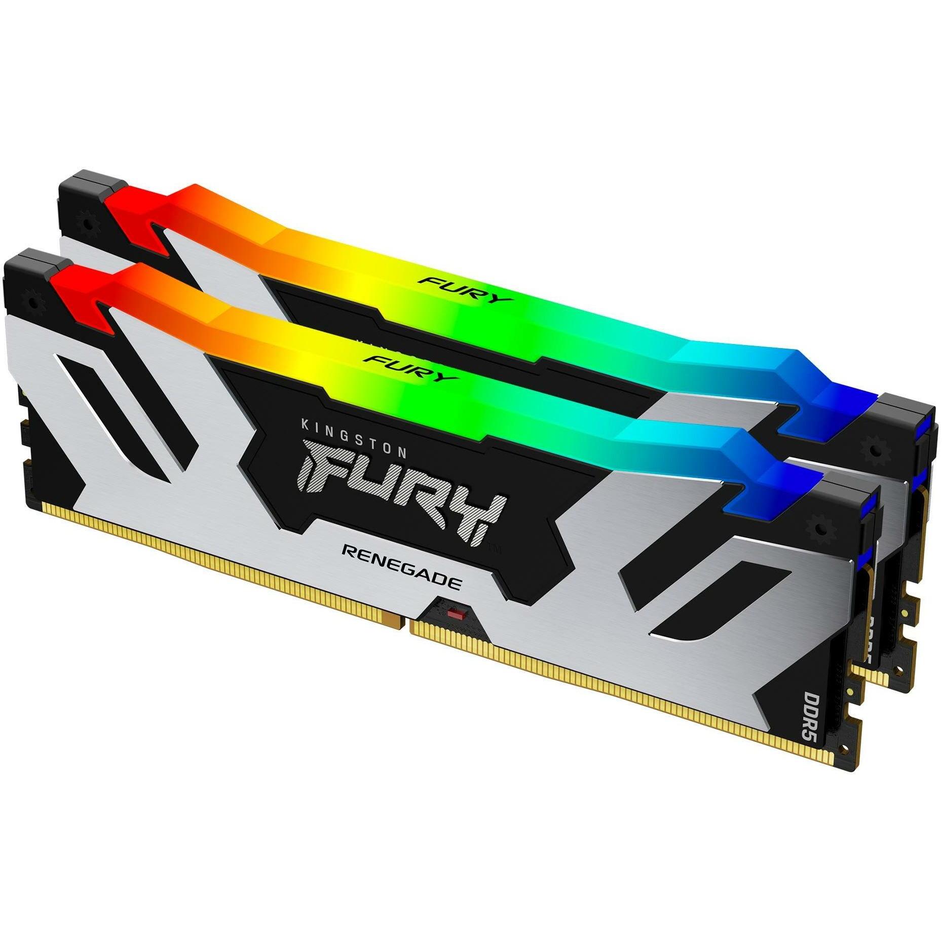 Kingston FURY Renegade (2 x 16GB, 8000 MHz, DDR5-RAM, DIMM), RAM, Weiss