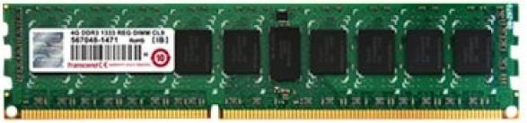 Transcend 4GB DDR3 1600 REG-DIMM 2Rx8 (1 x 4GB, 1600 MHz, DDR3-RAM, DIMM)