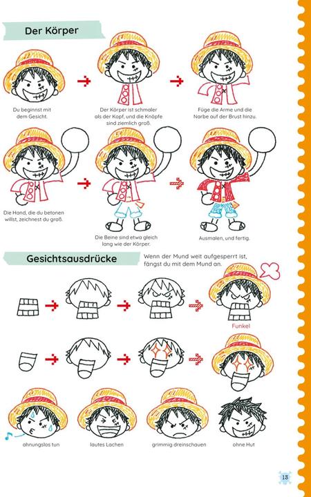 Produktbild One Piece Kritzelkurs (Deutsch, Mika Fujisawa, Eiichiro Oda, Antje Bockel, 2023)