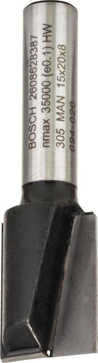 Produktbild Bosch Professional Zubehör Nutfräser, 8 mm, D1 15 mm, L 19,6 mm, G 51 mm. Für Handfräsen