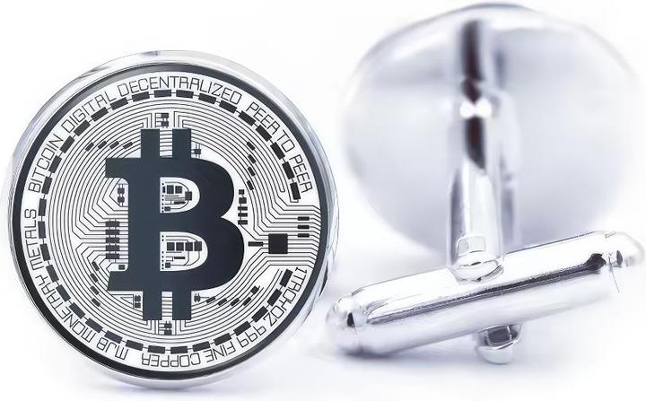 Image du produit Perlstein Bitcoin Logo 2 Manschettenknöpfe