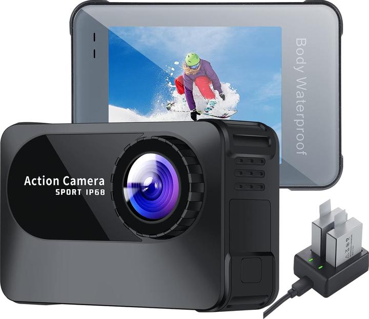 Actual product image Jadfezy Action Cam Sport IP68