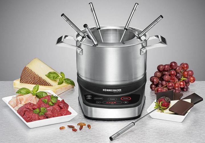 Actual product image Rommelsbacher All-in-One 20.F 1200 (Chocolate fondue, Cheese fondue, Chinoise Fondue, Fondue Bourguignonne)