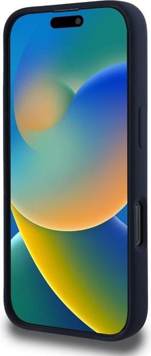 Actual product image Red Bull Case HC Silicone ORBR20 Logo Red Lining to iPhone 16 Pro MagSafe navy blue (Apple iPhone 16 Pro)