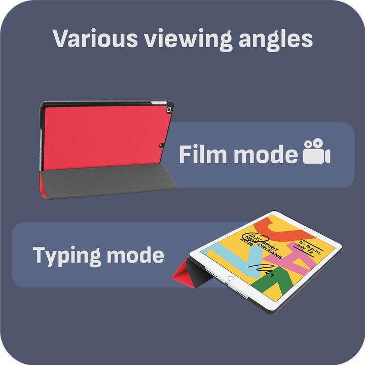 Produktbild Cazy Premium Smart Hülle Kompatibel mit iPad 2021 (9th Gen)/2020 (8th Gen)/iPad 2019 (7th Gen) - Schutz (iPad 2021 (9. Gen), iPad 2019 (7. Gen), iPad 2020 (8. Gen))