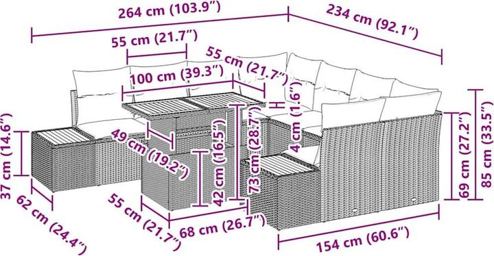 Produktbild vidaXL Lena