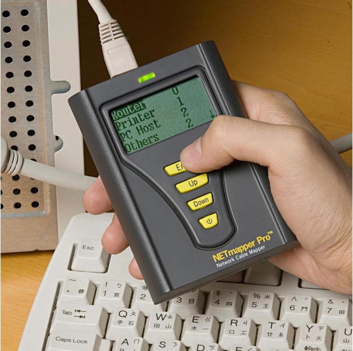 Actual product image Hobbes Network tests NETmapper PRO