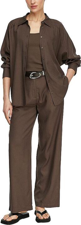 Immagine prodotto Comma Fliessendes Lyocell-Leinen-Hemd mit tonalen Nahtdetails (46)