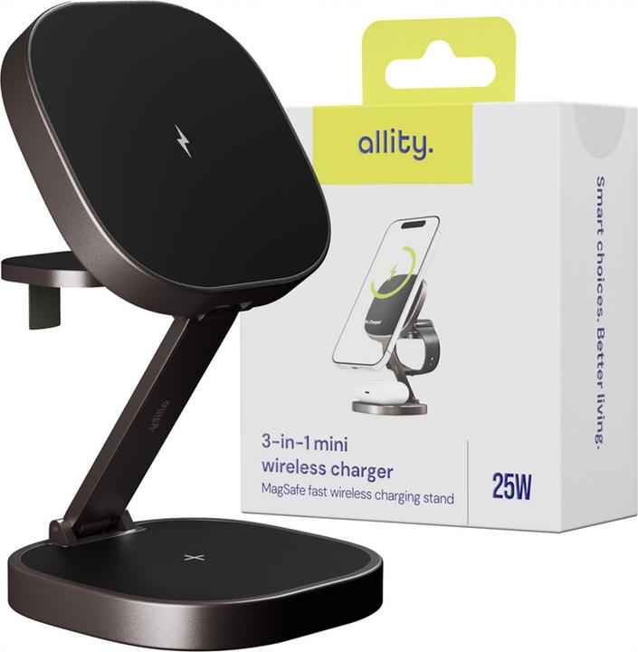 Allity AWC-220-25WMS wireless charger 25W graphite 3in1 (25 W)