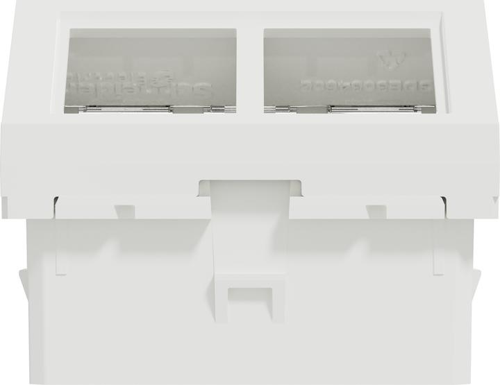 Produktbild Schneider Electric Datenbuchse 2xRJ45 S-one, gewinkelt, weiss