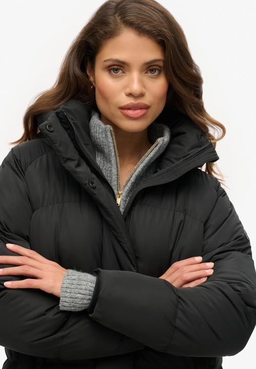 Actual product image Superdry 's long hooded down jacket (M)