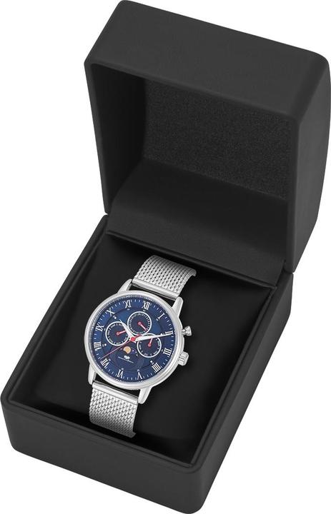 Image du produit Multifonctions Moontime II Acier inoxydable Argent - 34104 (Montre analogique, 40 mm)