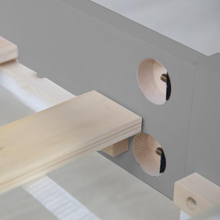 Image du produit Homestyle4u Holzbett mit Matratze & Lattenrost (140 x 200)
