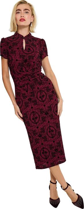 Image du produit Joe Browns Flocked Stretch Midi Dress (42)