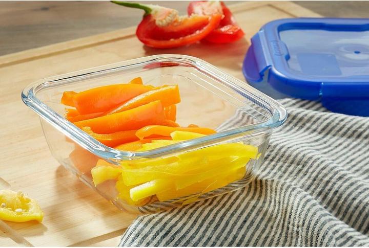 Immagine prodotto Pyrex Cook & Go rectangular glass food storage container/roaster with airtight and leakproof 4 clip (0.80 l)