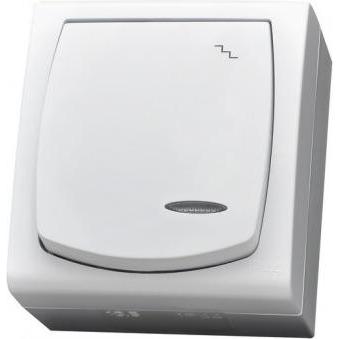 Ospel ŁNH-3NS/00, Taster + Schalter, Weiss