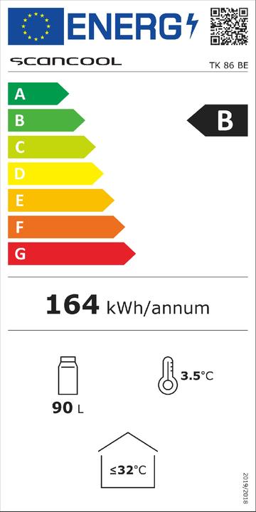 Energy Label Scandomestic TK 86 BE (84 l)