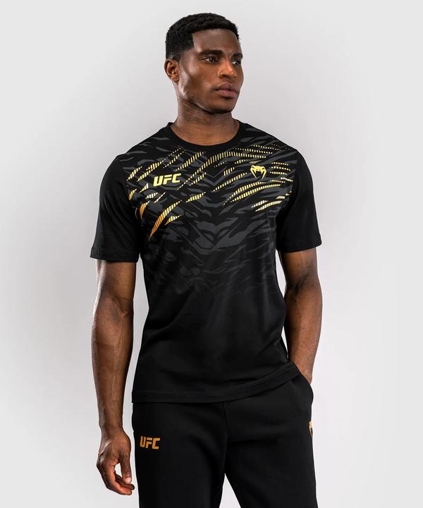 Actual product image Venum UFC Fusion Replica Champion T-Shirt Black/Gold (XXL)