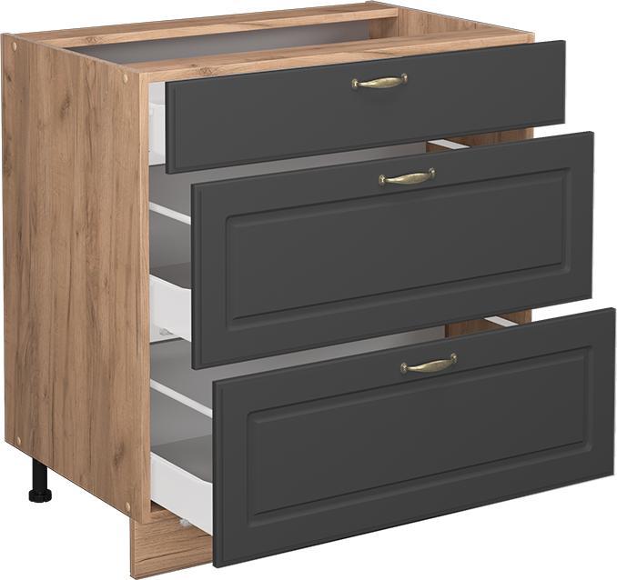 Produktbild Vicco Fame-Line mit 3 Schubladen, AP Marmor (80 x 60 x 82 cm)