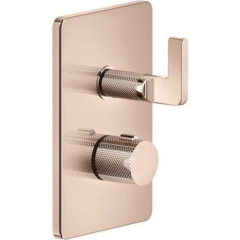 Thumbnail - Gessi, Badarmatur, Inciso Dusche Fertigmontageset, für UP-Thermostat mit Absperrventil, ein Ausgang für UPK 092