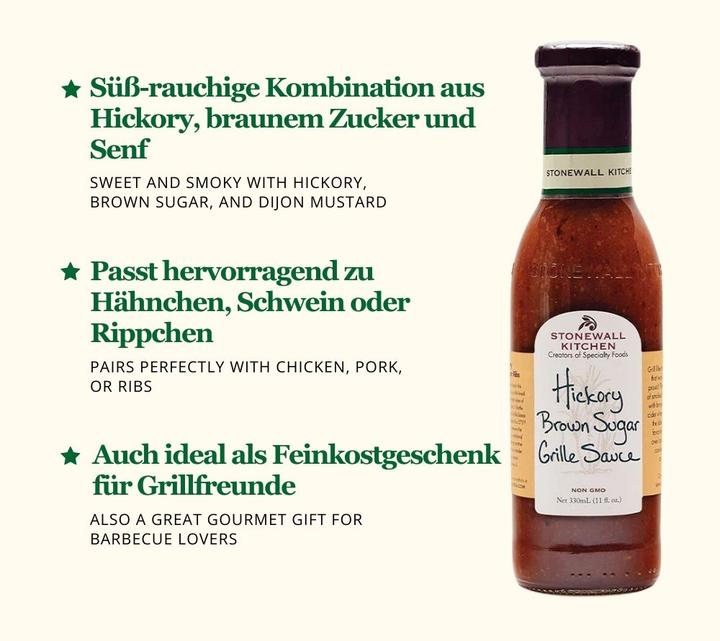 Produktbild Stonewall kitchen Hickory Brown Sugar Grille Sauce