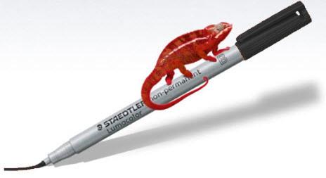 Actual product image Staedtler Lumocolor non-permanent (Black, 2.50 mm, 1 x)