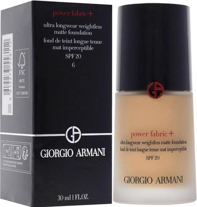 Actual product image Giorgio Armani Power Fabric Fond De Teint 6 Fl 30 ml (Brown)